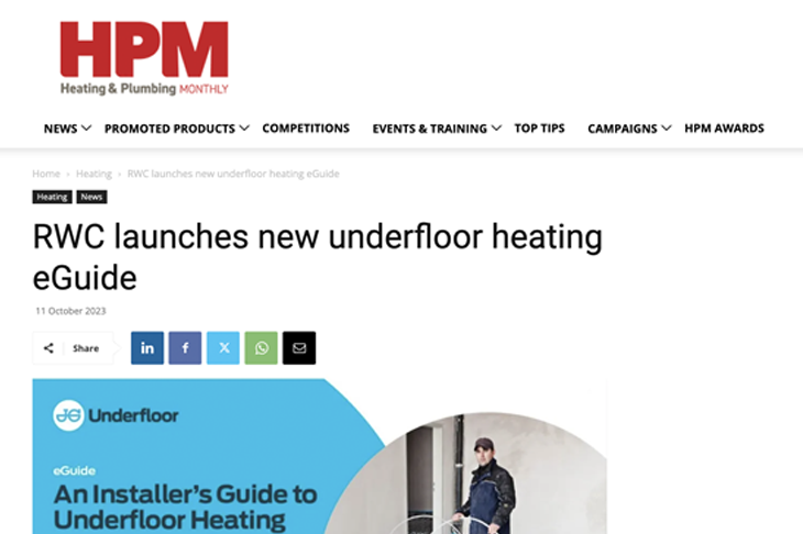 Heating & Plumbing Monthly article